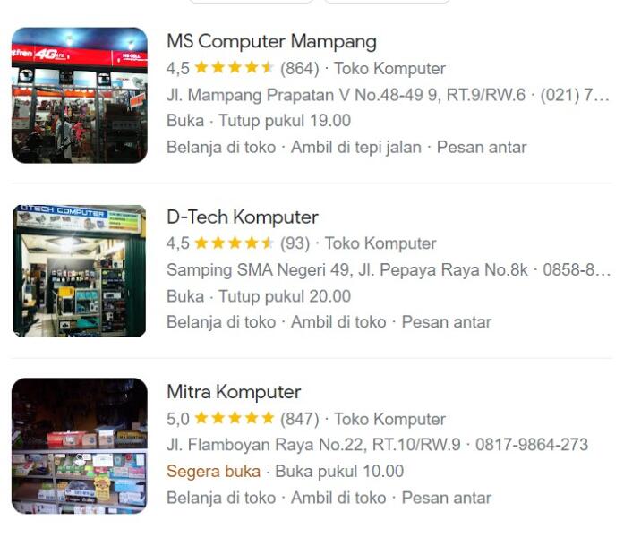 Toko Komputer Terdekat di Jakarta Selatan