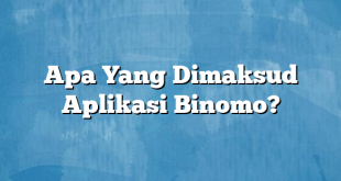 Apa Yang Dimaksud Aplikasi Binomo?