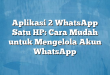 Aplikasi 2 WhatsApp Satu HP: Cara Mudah untuk Mengelola Akun WhatsApp