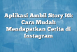 Aplikasi Ambil Story IG: Cara Mudah Mendapatkan Cerita di Instagram