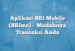 Aplikasi BRI Mobile (BRImo) – Mudahnya Transaksi Anda
