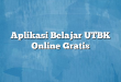Aplikasi Belajar UTBK Online Gratis