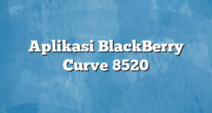 Aplikasi BlackBerry Curve 8520