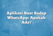 Aplikasi Buat Sadap WhatsApp: Apakah Ada?