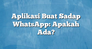 Aplikasi Buat Sadap WhatsApp: Apakah Ada?