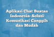 Aplikasi Chat Buatan Indonesia: Solusi Komunikasi Canggih dan Mudah