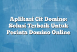 Aplikasi Cit Domino: Solusi Terbaik Untuk Pecinta Domino Online