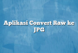 Aplikasi Convert Raw ke JPG