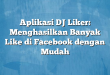 Aplikasi DJ Liker: Menghasilkan Banyak Like di Facebook dengan Mudah