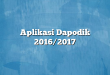 Aplikasi Dapodik 2016/2017