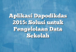 Aplikasi Dapodikdas 2015: Solusi untuk Pengelolaan Data Sekolah