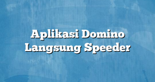 Aplikasi Domino Langsung Speeder