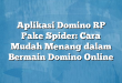 Aplikasi Domino RP Pake Spider: Cara Mudah Menang dalam Bermain Domino Online