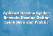 Aplikasi Domino Spider: Bermain Domino Online Lebih Seru dan Praktis