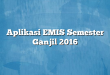 Aplikasi EMIS Semester Ganjil 2016