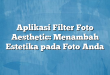 Aplikasi Filter Foto Aesthetic: Menambah Estetika pada Foto Anda
