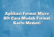 Aplikasi Format Micro SD: Cara Mudah Format Kartu Memori