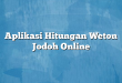 Aplikasi Hitungan Weton Jodoh Online