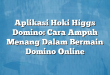Aplikasi Hoki Higgs Domino: Cara Ampuh Menang Dalam Bermain Domino Online