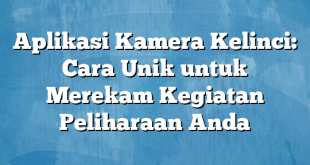 Aplikasi Kamera Kelinci: Cara Unik untuk Merekam Kegiatan Peliharaan Anda