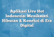 Aplikasi Live Hot Indonesia: Menikmati Hiburan & Koneksi di Era Digital