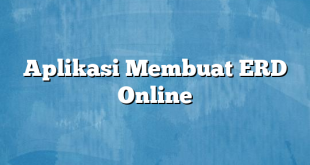 Aplikasi Membuat ERD Online