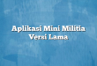 Aplikasi Mini Militia Versi Lama