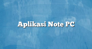 Aplikasi Note PC