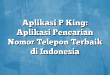 Aplikasi P King: Aplikasi Pencarian Nomor Telepon Terbaik di Indonesia
