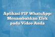 Aplikasi PIP WhatsApp: Menambahkan Efek pada Video Anda
