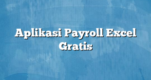 Aplikasi Payroll Excel Gratis