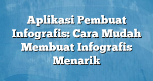 Aplikasi Pembuat Infografis: Cara Mudah Membuat Infografis Menarik