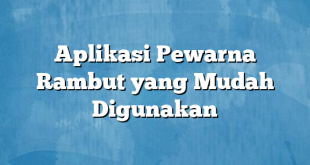 Aplikasi Pewarna Rambut yang Mudah Digunakan