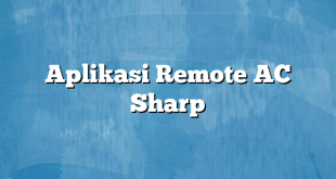 Aplikasi Remote AC Sharp