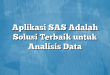 Aplikasi SAS Adalah Solusi Terbaik untuk Analisis Data