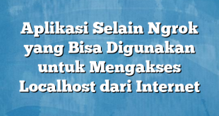 Aplikasi Selain Ngrok yang Bisa Digunakan untuk Mengakses Localhost dari Internet