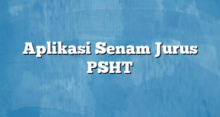 Aplikasi Senam Jurus PSHT