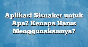 Aplikasi Sisnaker untuk Apa? Kenapa Harus Menggunakannya?