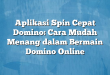 Aplikasi Spin Cepat Domino: Cara Mudah Menang dalam Bermain Domino Online