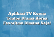 Aplikasi TV Korea: Tonton Drama Korea Favoritmu Dimana Saja!