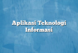 Aplikasi Teknologi Informasi