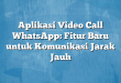 Aplikasi Video Call WhatsApp: Fitur Baru untuk Komunikasi Jarak Jauh