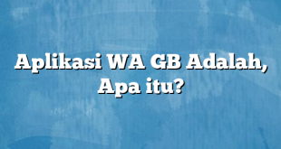 Aplikasi WA GB Adalah, Apa itu?