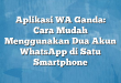 Aplikasi WA Ganda: Cara Mudah Menggunakan Dua Akun WhatsApp di Satu Smartphone