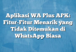 Aplikasi WA Plus APK: Fitur-Fitur Menarik yang Tidak Ditemukan di WhatsApp Biasa