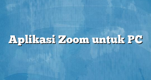 Aplikasi Zoom untuk PC