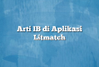 Arti IB di Aplikasi Litmatch