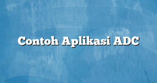 Contoh Aplikasi ADC