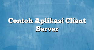 Contoh Aplikasi Client Server