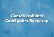 Contoh Aplikasi CodeIgniter Bootstrap